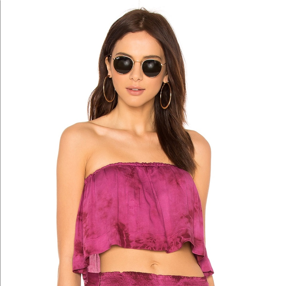 Lina Frill Top in Wild Orchid